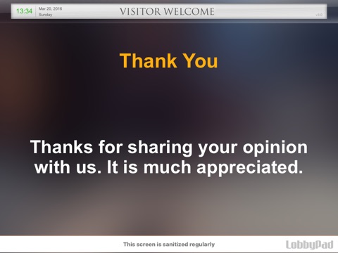 LobbyPad - Smiley Face Customer Feedback screenshot 3