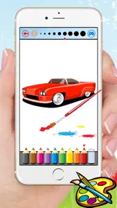 Classic Car Coloring Book & Drawing Vehicles free for kids screenshot #2 for iPhone