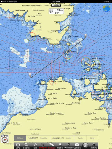 Strait of Bonifacio HD charts screenshot 2