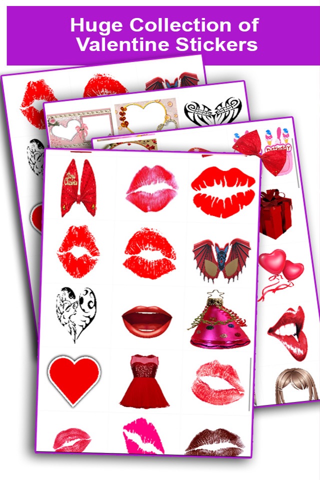 Valentine Stickers Box - Lovely Photo Editor with Customize Tattoos Frames screenshot 4