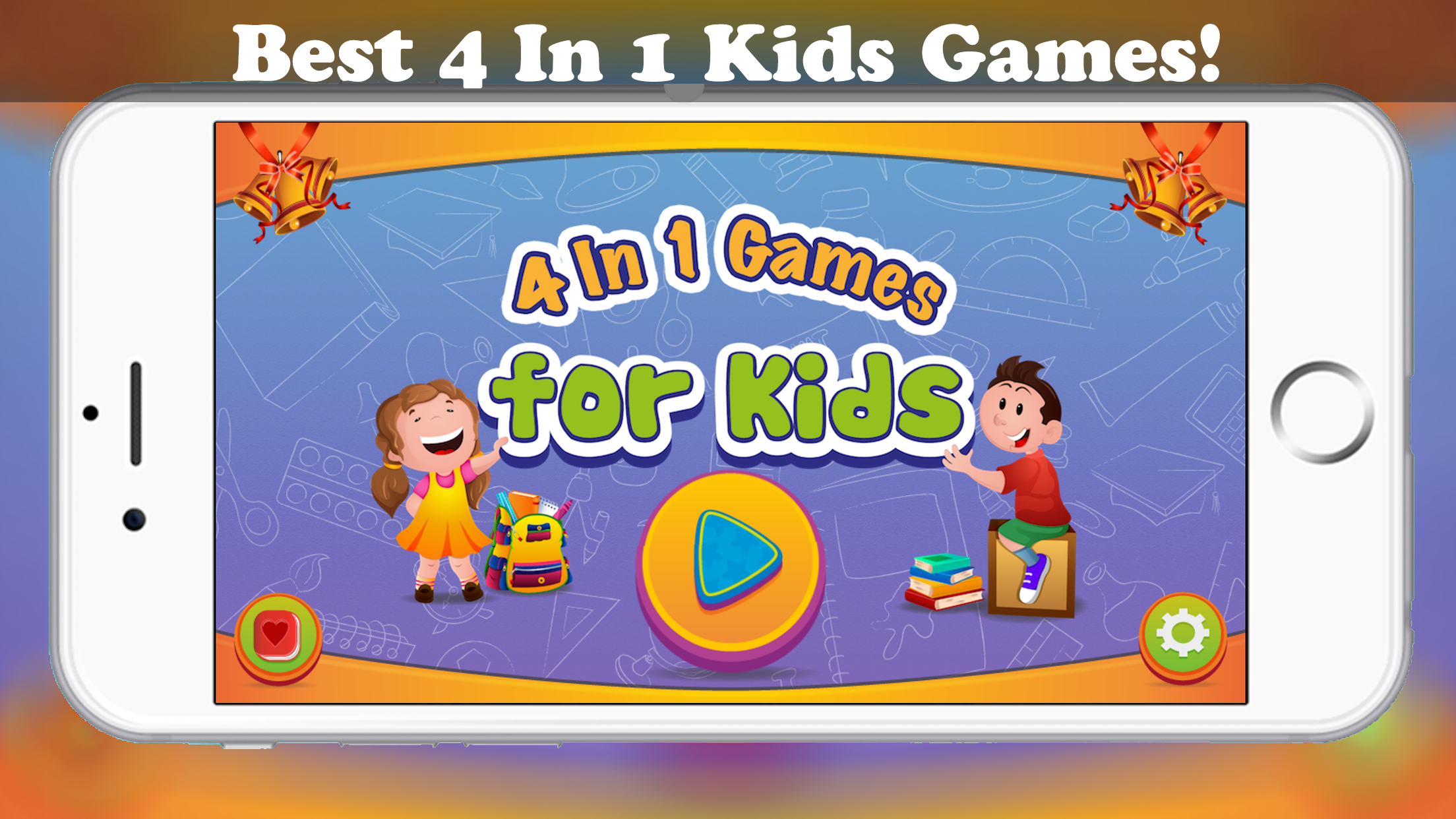 4 In 1 Kids Games Fun Learning - Coloring Book, Jigsaw Puzzles, Memory Matching, and Connect Dots
