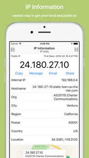 ip utility: track & share ip address iphone screenshot 1