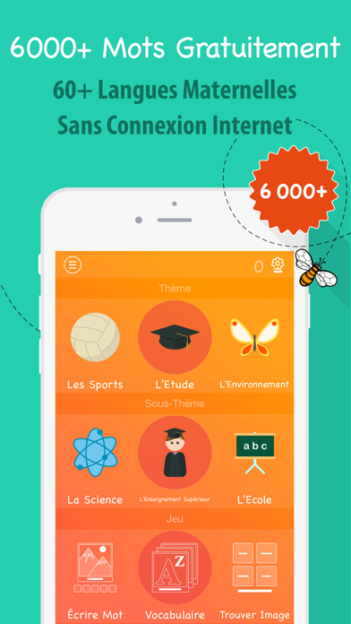Screenshot #1 pour 6000 Mots - Apprendre le Portugais Gratuitement