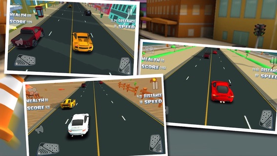 3D 楽しいレースゲーム 最高の車ゲーム 無料の高速レースのおすすめ画像4