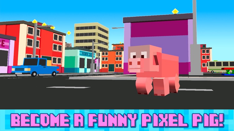 Blockhead Pig City Rampage 3D