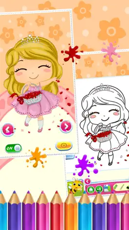 Game screenshot Sweet Little Girl Coloring Book Art Studio Paint and Draw Kids Game Valentine Day hack