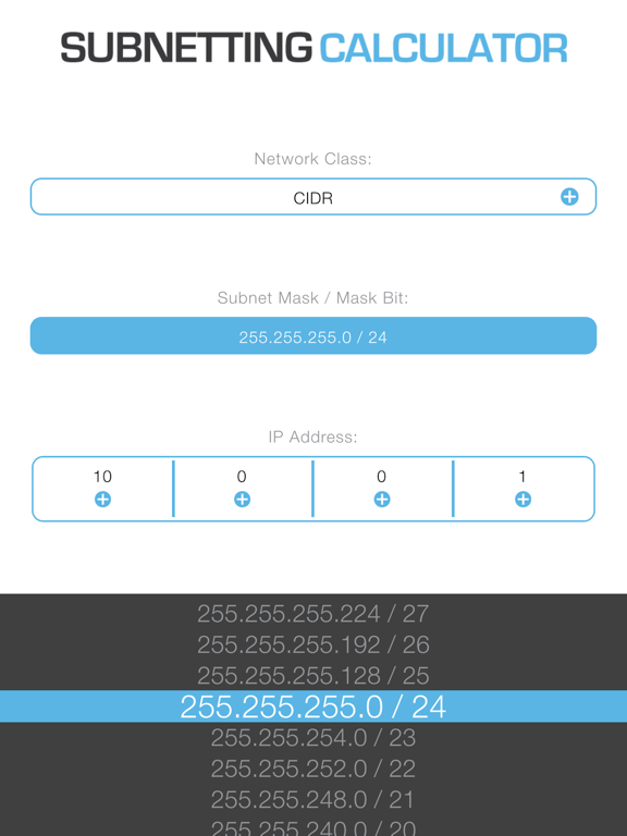 Screenshot #6 pour Subnetting Calculator