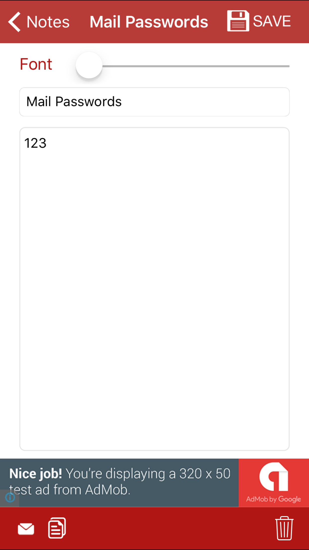 Secure Notes (Protect your notes)