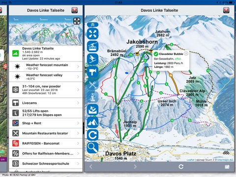 iSKI Swiss HD - Ski Schweiz screenshot 2