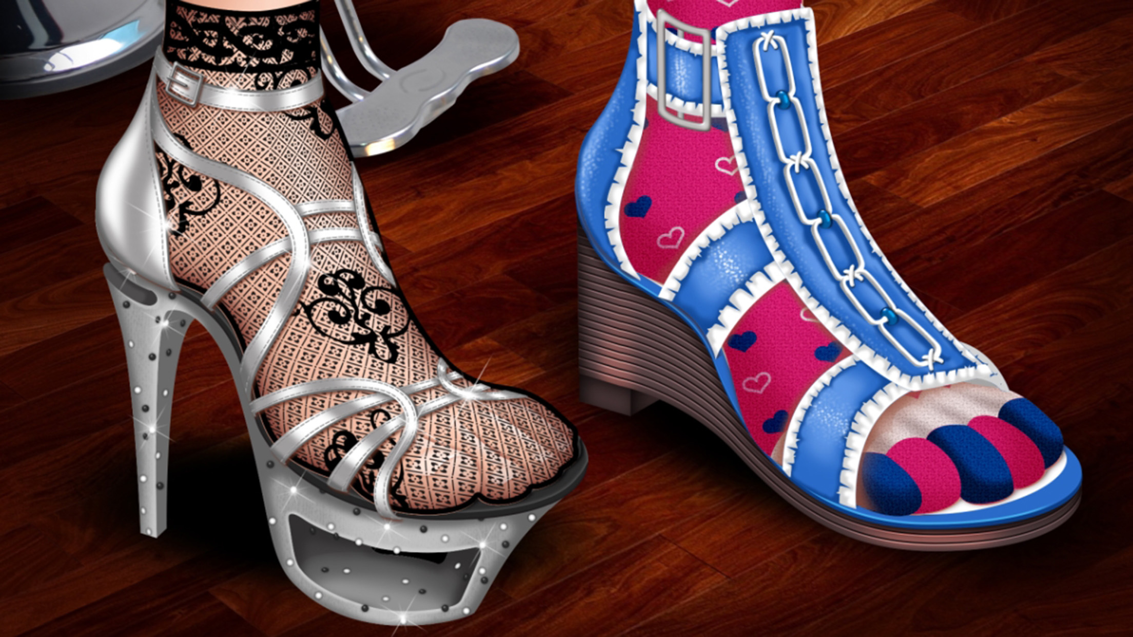High heels Shoes Designer game for girls - FREE