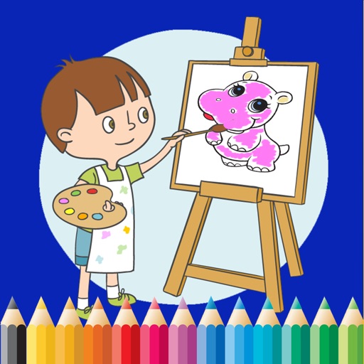 Baby Animal Cute Paint and Coloring Book - Free Games For Kids iOS App