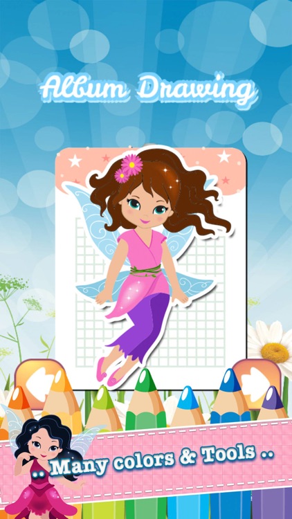 My Little Angle Fairy Tales Drawing Coloring Book - cute caricature art ideas pages for kids