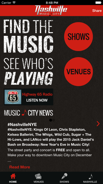 How to cancel & delete Nashville Live Music Guide from iphone & ipad 1