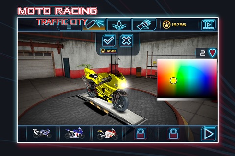Moto Racing: Traffic City FREE screenshot 2