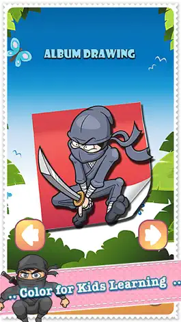 Game screenshot Coloring Book Cute Ninja Colorings Pages - pattern educational learning games for toddler & kids apk