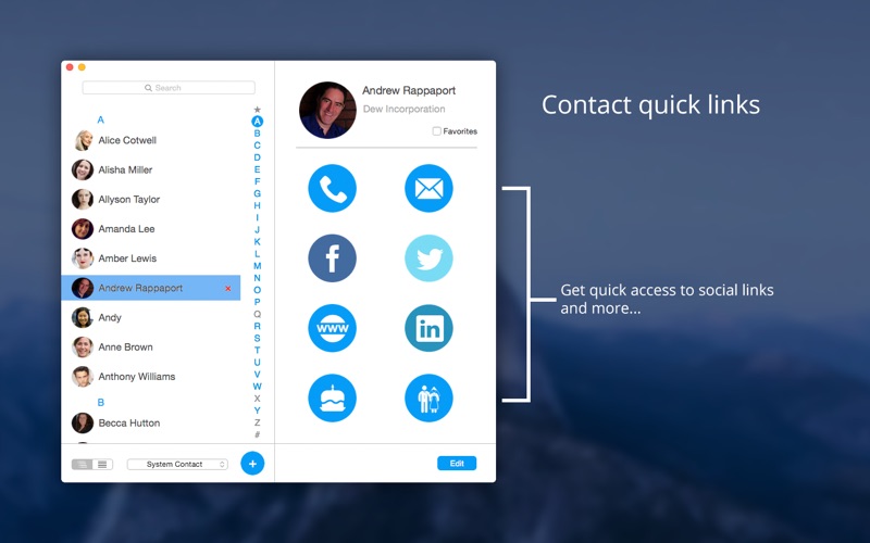 Screenshot #1 pour Contact Book Pro