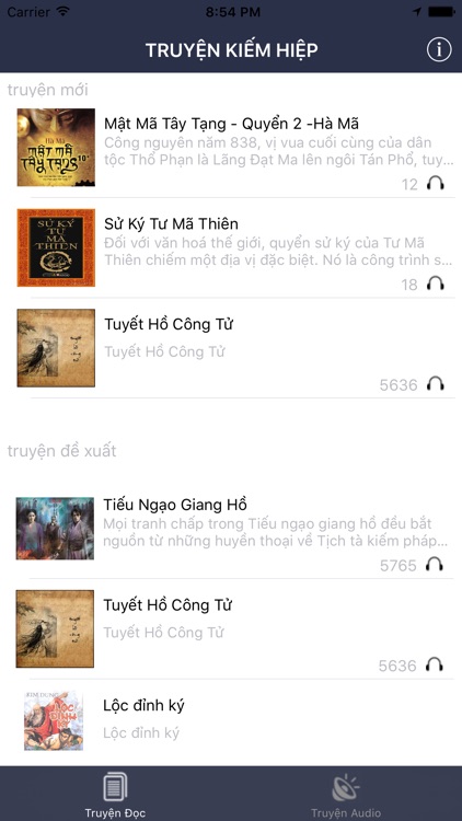 Truyện Kiếm Hiệp - Sách Nói