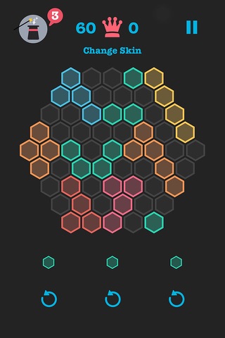 Hex Block Crush - Merge & Fit color bricks square to hexagon 10/10 dots game screenshot 3