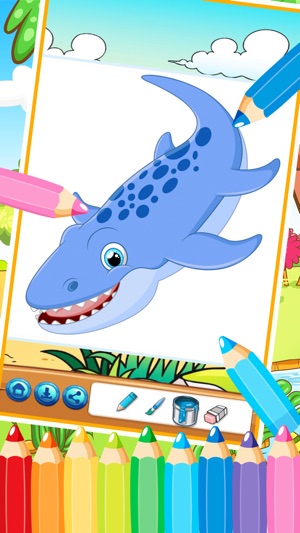 The Dinosaur Coloring Book Free Printable Pages On App Store