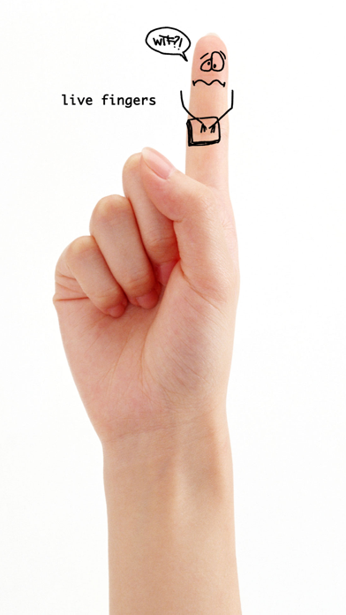 Screenshot #1 pour Live Fingers - Ajouter visages fraîches et des trucs à vos doigts