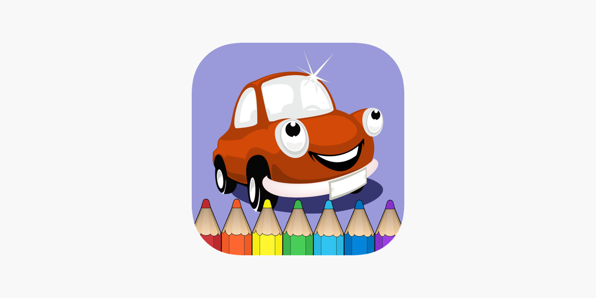 Malbuch der Autos für Kinder: Rennwagen, Auto, Bus, Traktor, Rennauto und  mehr mit diesem Spiel zeichnen, malen und ausmalen lernen (Coloring book :  Car) im App Store