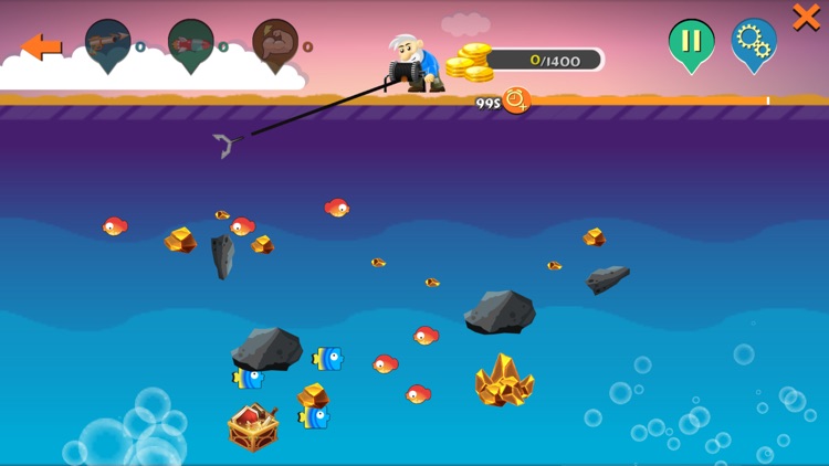 Gold Miner Deluxe - Digger In Deep Sea screenshot-3
