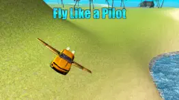 flying car driving simulator free: extreme muscle car - airplane flight pilot iphone screenshot 1