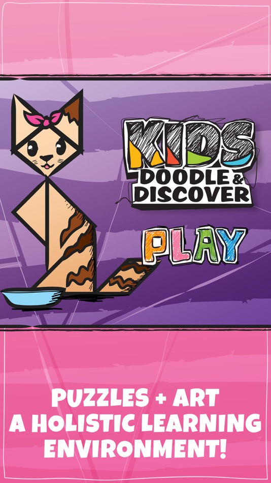 Kids Doodle & Discover: Cats 2, Cartoon Tangram - 3.6.3 - (iOS)