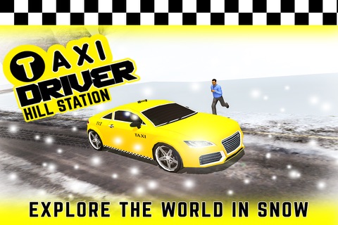 Taxi Driver Snow Hill Station 3D : Offroad Drive screenshot 2