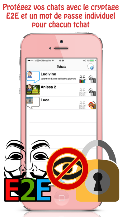 Screenshot #2 pour Love Notes Secure Messenger