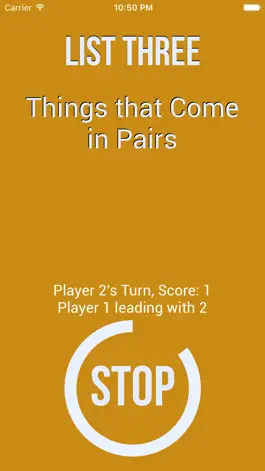 Game screenshot List Three - The Five Second Naming Game apk
