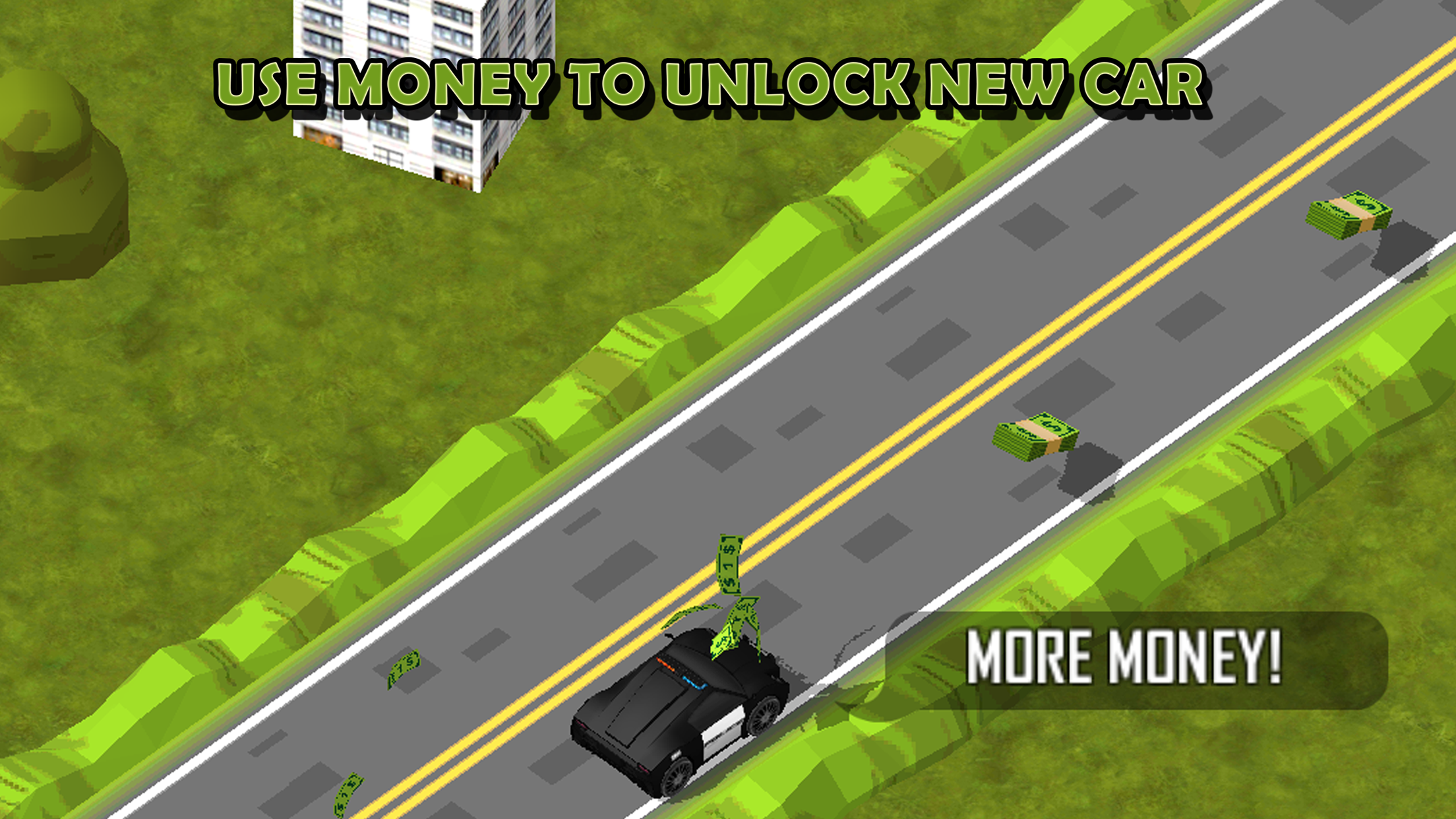 3D Zig-Zag Police Car -  Fast Hunting Mosted Super Wanted Racer Game screenshot 2