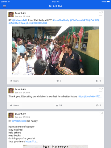 PTI - Pakistan Tehreek-e-Insaf iPad screenshot 3 - Social Networking app