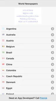 WorldNewspapers Online iphone resimleri 1