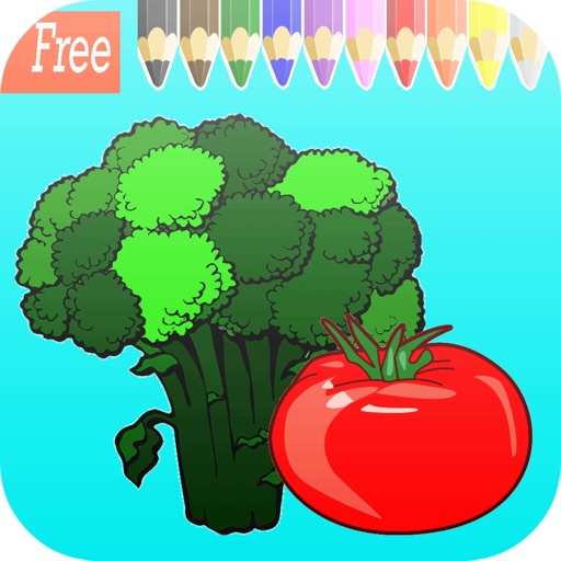 Fresh Fruits art pad : Learn to painting and drawing coloring pages printable for kids free iOS App