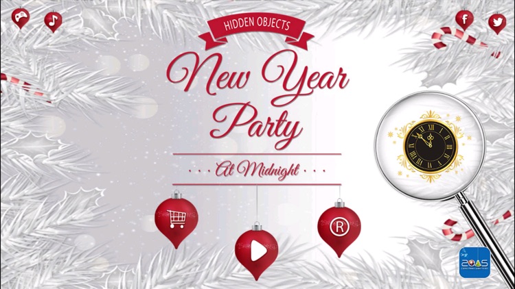 New Year Party At Midnight X-Mas Hidden Objects