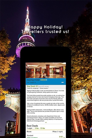 Seoul Korea Hotel Search, Compare Deals & Book With Discount screenshot 4