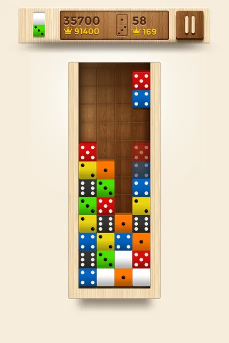 Domino Fit - 10/10 Merged Blocks (Dominoes puzzle games)