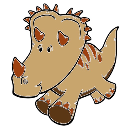 Kids Coloring Book - Cute Cartoon Dinosaur 2 iOS App