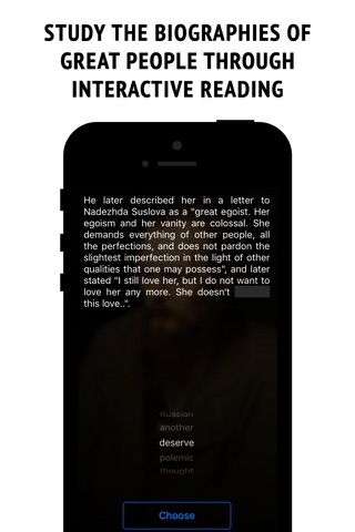 Dostoyevsky - interactive biography screenshot 2