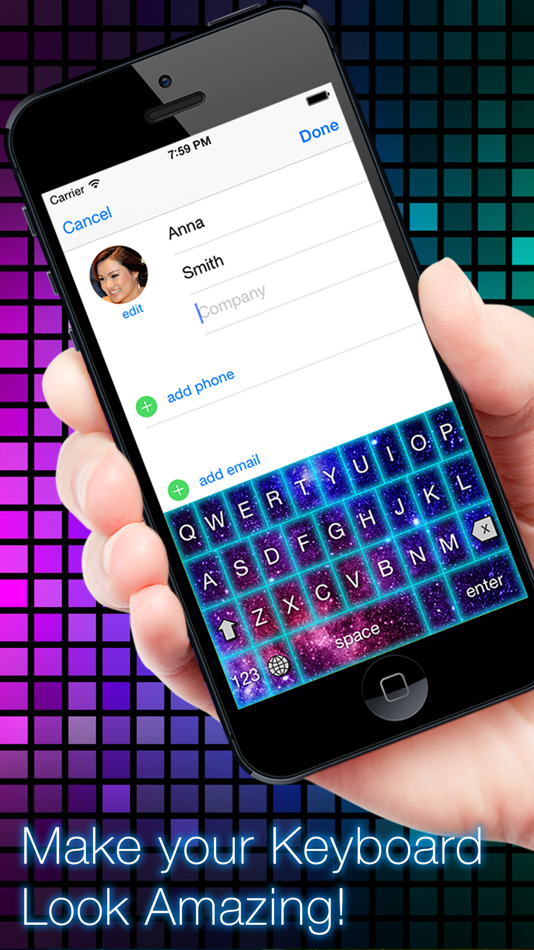 #1. Glow Keyboard Customize Theme (iOS) 来自: Appventions
