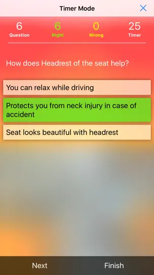 Скриншот Driving Licence Test India на iPhone 3