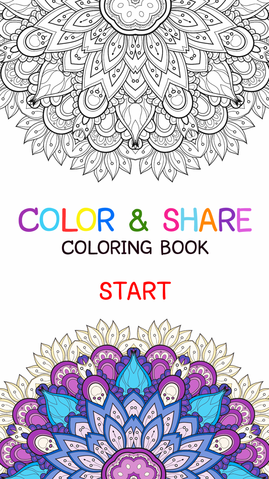 Mandala Coloring Book - Adult Colors Therapy Free Stress Relieving Pages 2 - 1.0 - (iOS)