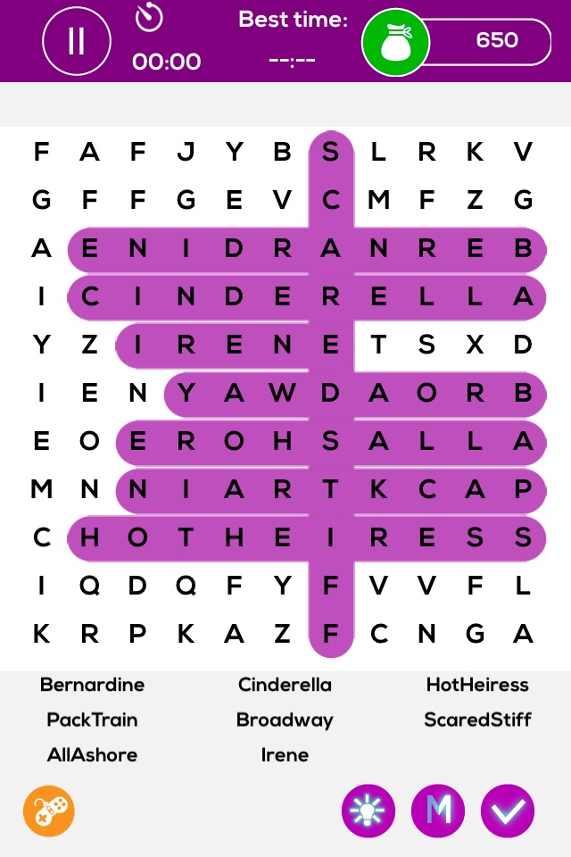 Search Movie Name Puzzles - Mega Word Search screenshot 3