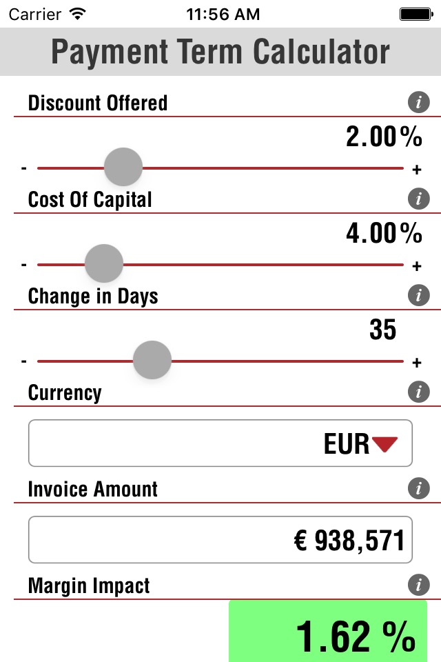 Payment Term Calculator screenshot 4