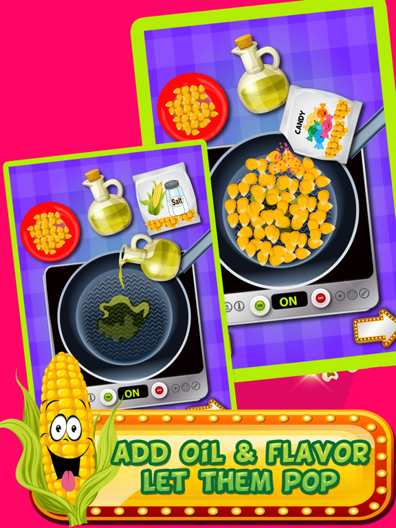 Popcorn Maker-Kids Girls free cooking fun game iPad screenshot