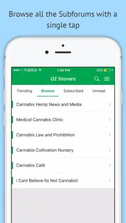 oz stoners cannabis community iPhone Captures Décran 2