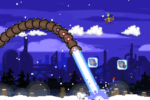 Super Mega Worm Vs Santa Saga screenshot 3