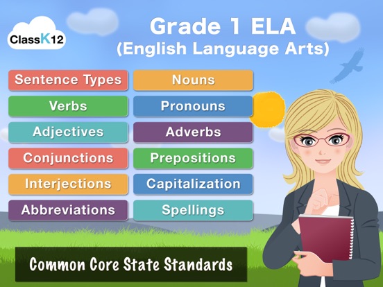 First Grade Grammar by ClassK12 - A fun way to learn English Language Arts [Lite]のおすすめ画像1