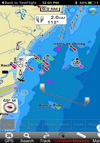 Boating Ilhéus to Luiz Corrêa - Brazil HD offline nautical charts for cruising fishing sailing and diving screenshot 2